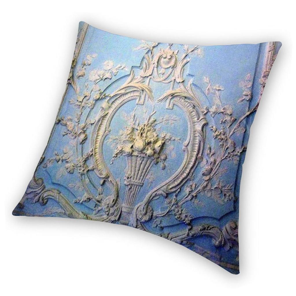 Rococco Ceiling In Versailles Square Pillowcase Polyester Linen Velvet Creative Zip Decor Home Cushion Cover