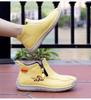 Women's Plus Size Soft Sole Ankle Boots - Spring Hand-Stitched Martin Style Casual Mom Shoes
