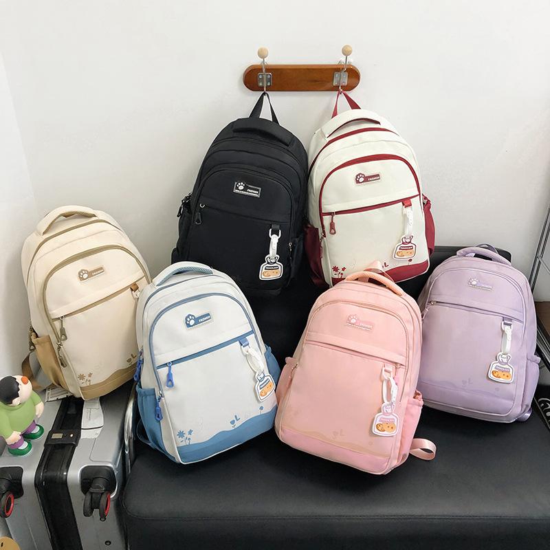 A Niche Design Harajuku Instagram Backpack, A Simple and Versatile Japanese Style Backpack for Girls