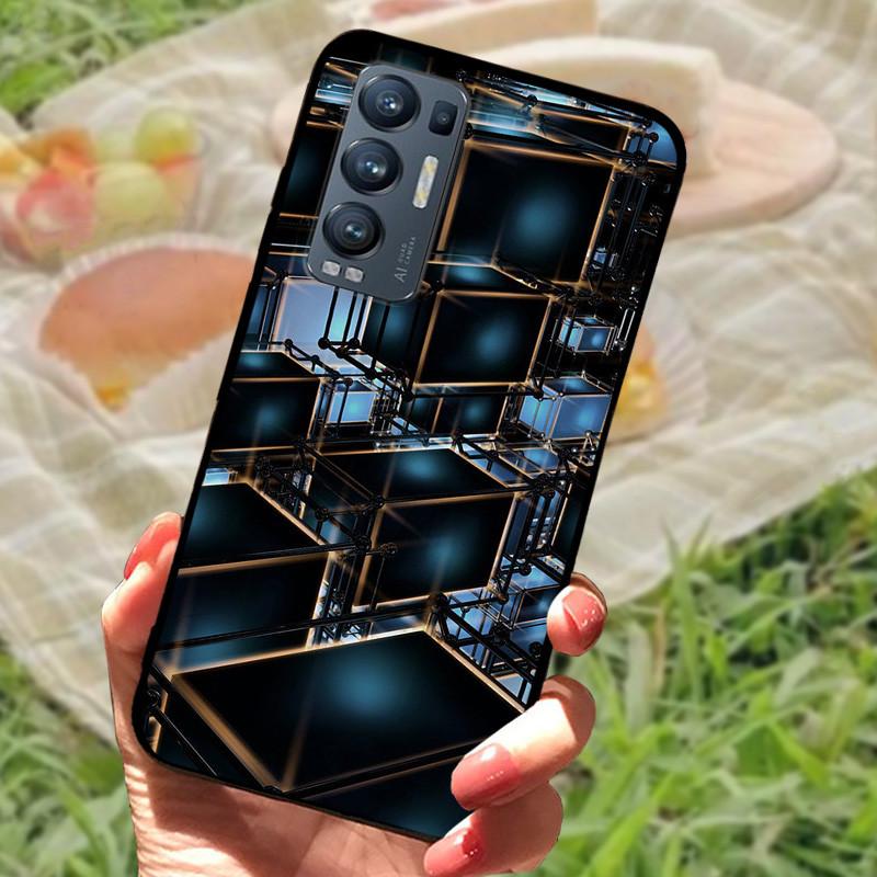 For OPPO Find X3 Neo Case Cover Silicone Soft Marble Black Bumper Funda Coque for Oppo Find X3 Lite Protective Capa FindX3 Neo