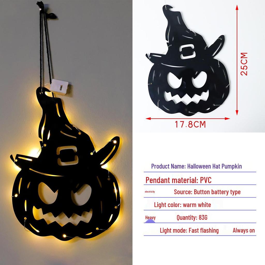 Cross-Border Halloween Ghost Pumpkin LED String Lights - Spooky Festival Decor for Parties