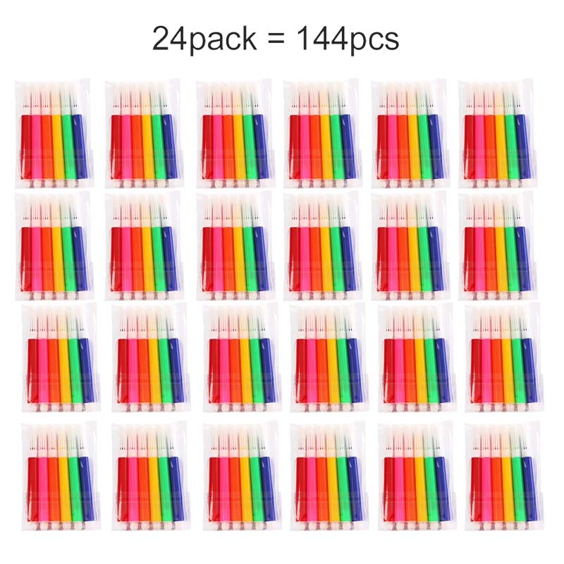 6~30pack Mini Graffiti Watercolor Pen 8.5cm Painting Markers Drawing Colorful Mark Pen Highlighter Art Stationery Accessory TMZ