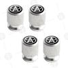 4pcs Five-Pointed Star Logo Car Wheel Tire Valve Caps Air Stem Aluminum Accessories For Jeep Wrangler Sahara Cherokee Ford F150 AMR1