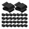 Pack of 30 Multipurpose Photovoltaic Cable Clamps Convenient for Outdoor Trailer Frame Wire Management 25x16mm