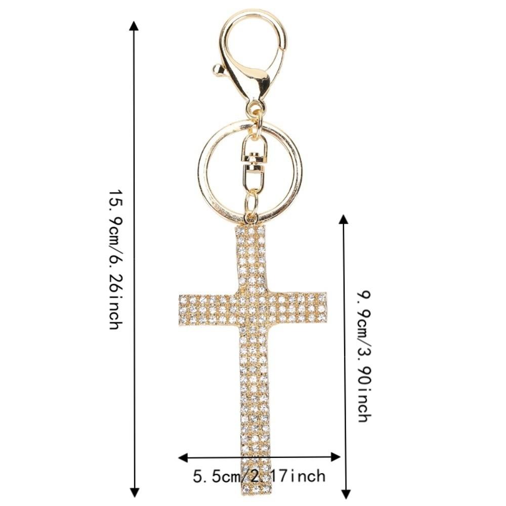 2pcs Diamond Rhinestone Bag Charm Pendant Small Size Key Ring Accessory Backpack Accessories