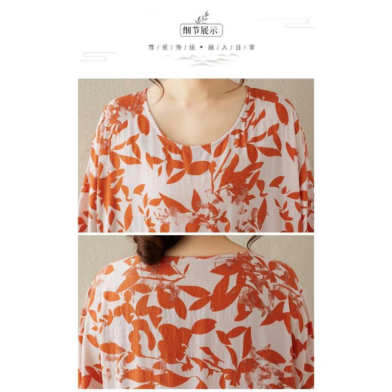 2025 New Thin Round Neck Long Sleeve Loose Slim Large Swing A-line Dresses