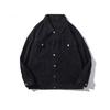 Men’s Solid Color Denim Jacket - Korean Style Trendy Casual Workwear for Youth and Boys