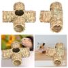 Hamster Grass Tunnel House Hideaway Nest Bunny Toy Lightweight Interactive Tube for Mice