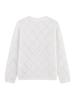 European & American White Heavy Knit Round Neck Sweater - Women's Casual Autumn/Winter Fashion 2026 Arrival