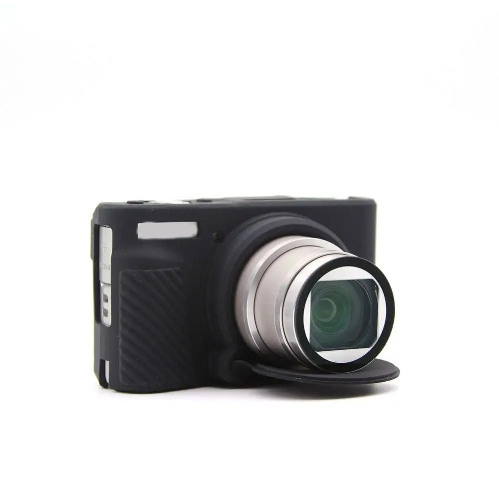 

Сменный моющийся силиконовый чехол для камеры Прочная мягкая сумка для камеры Ударопрочный чехол для камеры для Canon/PowerShot/SX730/SX740 чёрный