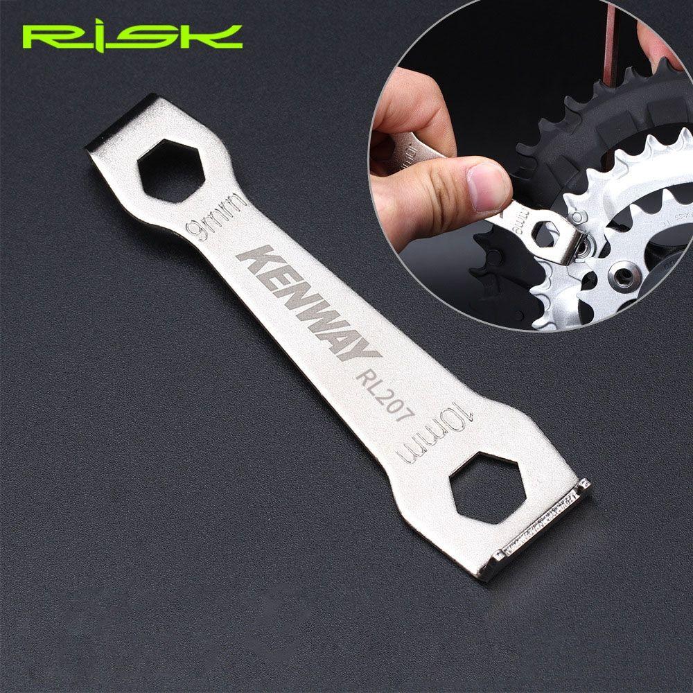 Arm Accessories Chainwheel Peg Spanner Bolt Fixed Wrench 9&10mm Chain Ring Bike Chainring Nut