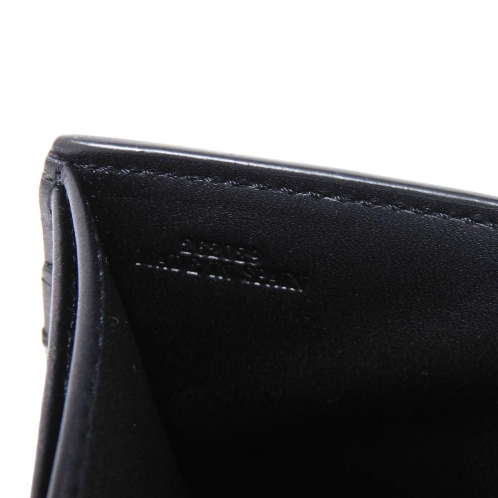 Used 12695 Bifold Wallet C660302X02 7941 Soft Grain Calfskin Bicolor Brown Black Anagram Cognac Men's from Japan