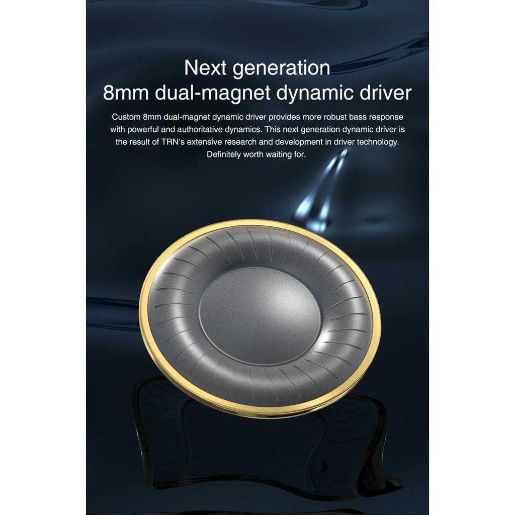 TRN TA1 Hi-FI 1BA+1DD Hybrid (Knowles 33518,8mm Dynamic) In-ear Earphone Drive HIFI Bass Metal Monitor Running Sport Headphone