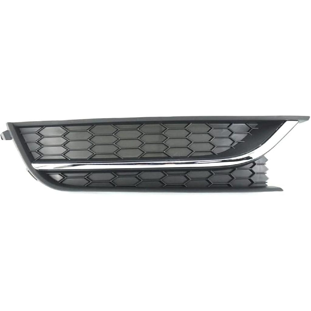 Compatible For VW Passat 2012-2015 Fog Light Grille Without Hole Chrome Trim Cover Grill(Left)