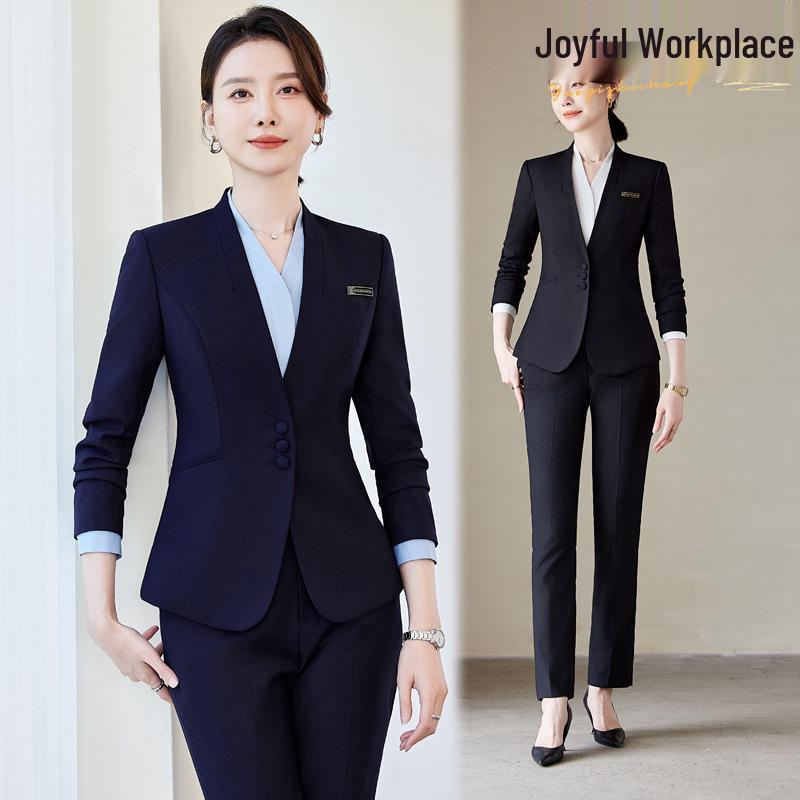 

Women s High-End Professional Suit Set for Hotel Reception & Beauty Salon Workwear XL
