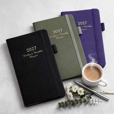 2027 English Taschenplaner: Tragbares 24K Wochenplan-Notizbuch