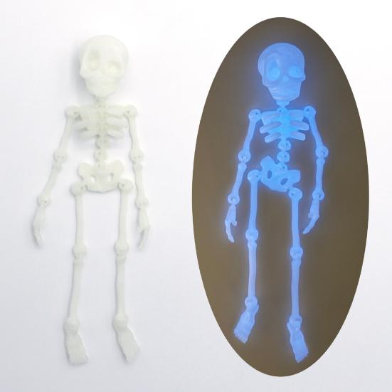 3D Printed Skeleton Articulated Skeleton Figure Collectible Flexible Skeleton Fidget Toy for Halloween Decoration Stress Relief