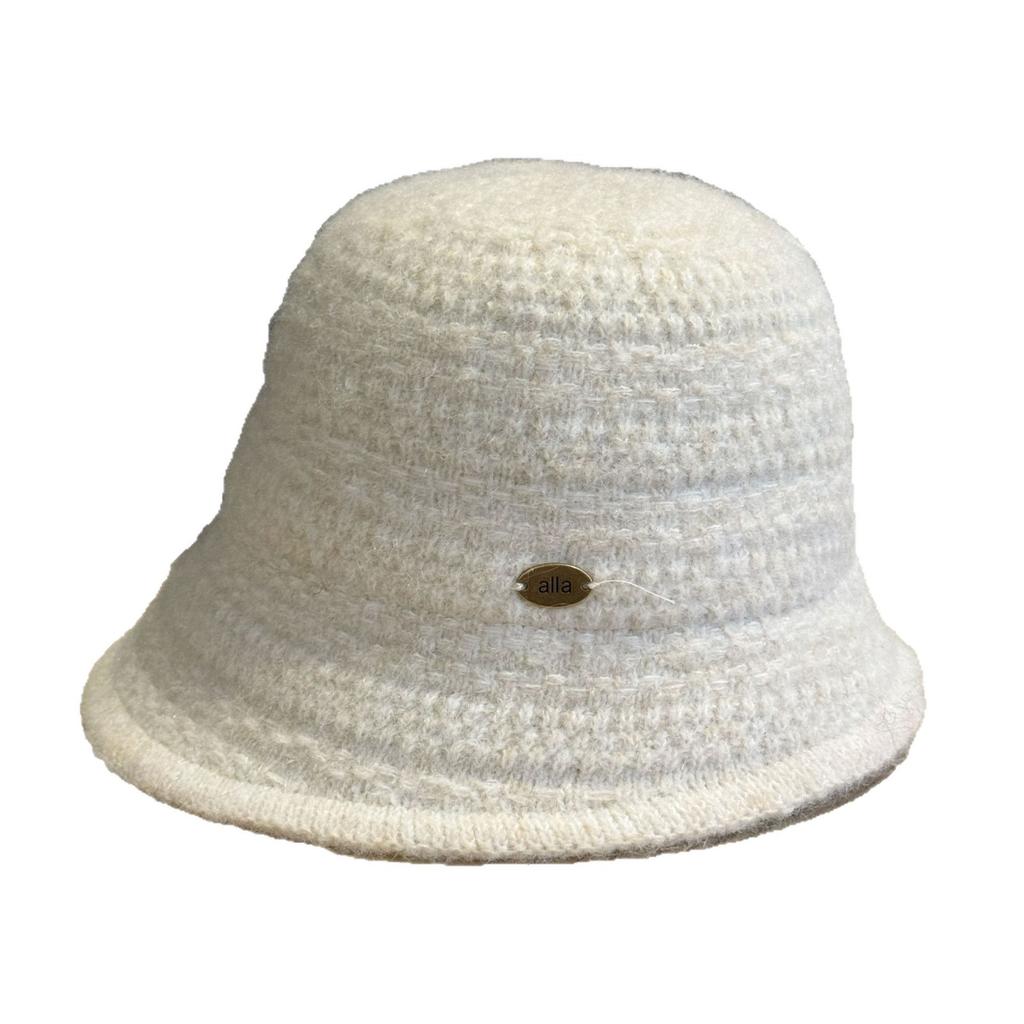 Korean Style Irregular Knitted Fisherman Hat for Women New Autumn and Winter Large Head Circumference Plush Warm Hat Basin Hat Trendy