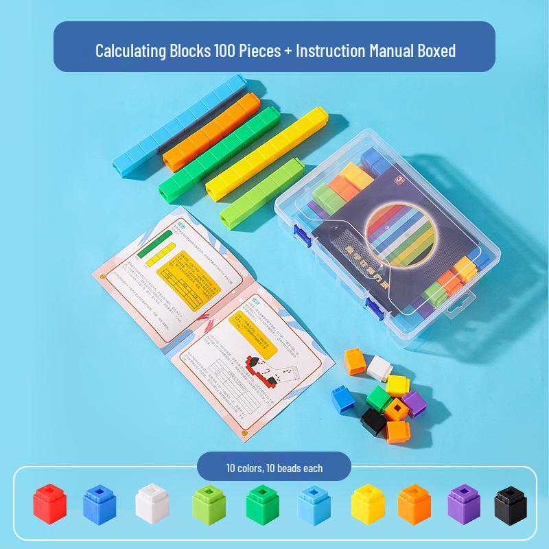 

Креативные сцепляющиеся строительные блоки - Обучающие математические кубики для раннего обучения