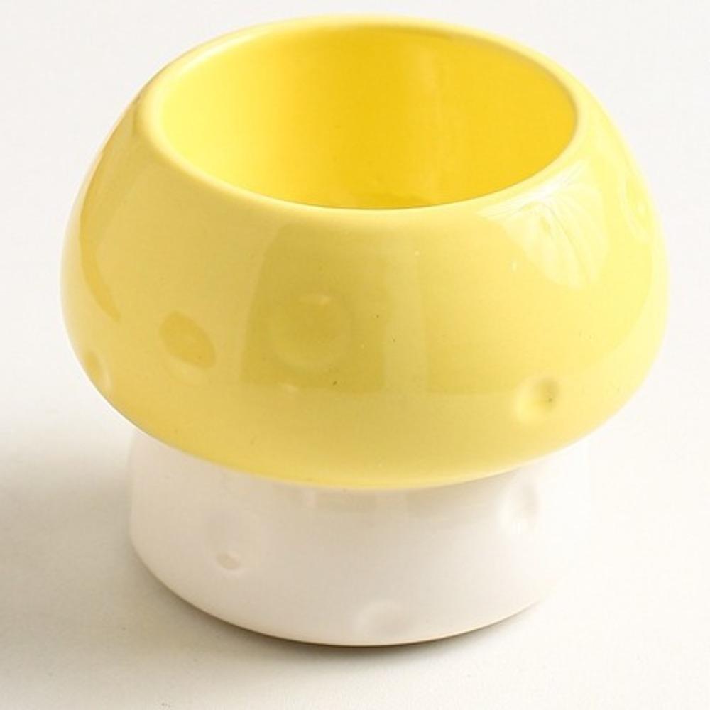Ceramic Parrot Food Bowl Large Capacity Feeding Station Bird Water Bowl  Balcony Use