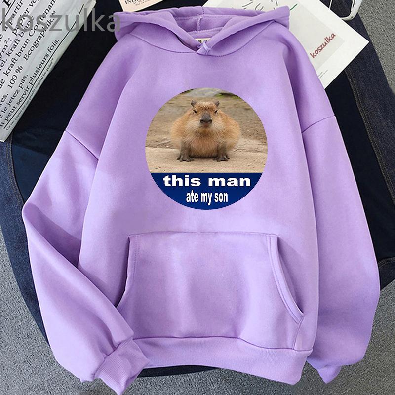 Mikina s kapybarou Vtipná kapybara Toto Unisexové tričko sežralo mého syna Vlastní mikiny Unisexové mikiny Potištěné kapuce Oblečení s dlouhým rukávem