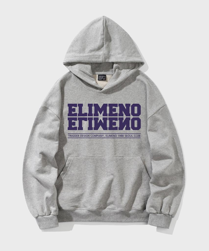 El Seoul Club Oversized Hoodie Gray (Purple)