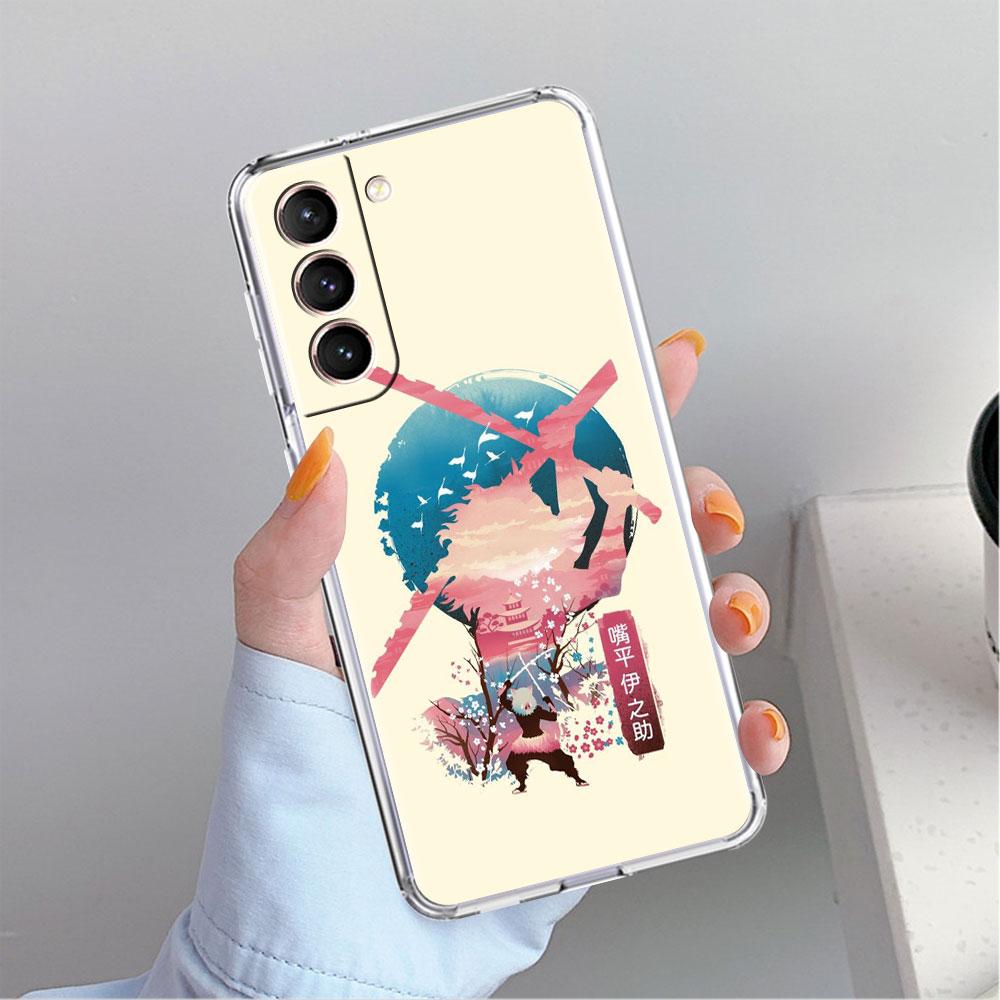 

Demon Slayer Anime Clear Case For Samsung Galaxy S22 S20 FE S21 S10 S9 Plus Note 20 Ultra 10 Lite Soft TPU Phone Shell Samsung Note 9