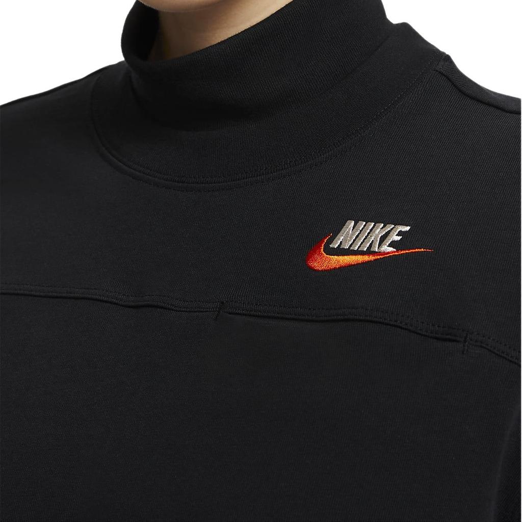 New Nike Drop Shoulder Sleeve T Shirt Women's Black FB7227-010