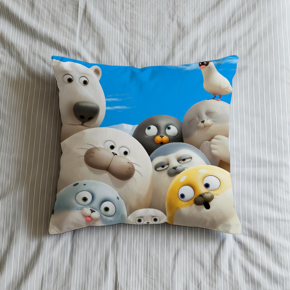 Kissenhülle Niedliche Weiche Hülle Für Sofa S-SealookS Wohnzimmer Cartoon Zuhause Bequem Büro Dekoration Schutzhüllen für Kissen