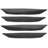 4pcs Front Bumper   Knife Spoiler Modification   Diffuser PVC Paste Type