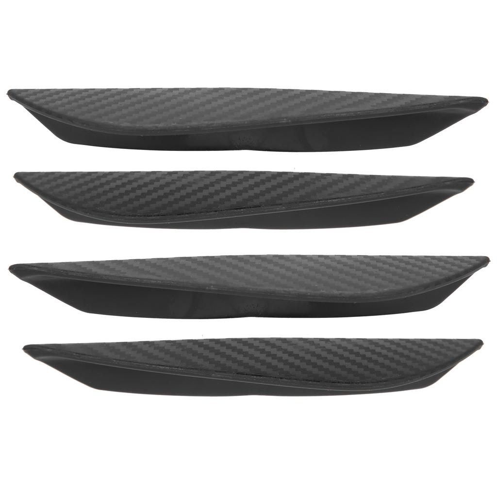 4pcs Front Bumper   Knife Spoiler Modification   Diffuser PVC Paste Type
