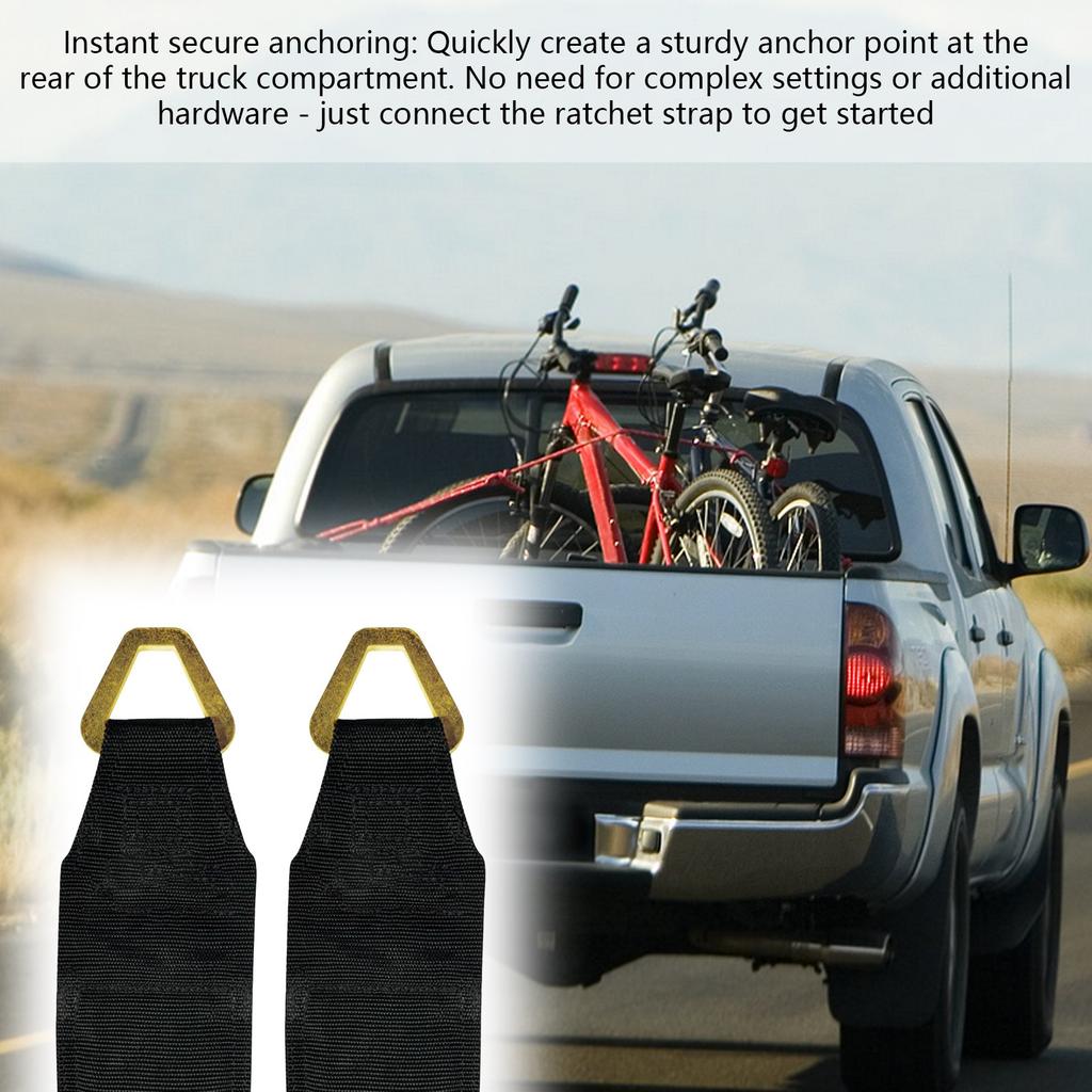 Truck Bed Anchor – Quick Tie Down Clip For Ratchet Straps, Cargo Belts & Tie-Downs