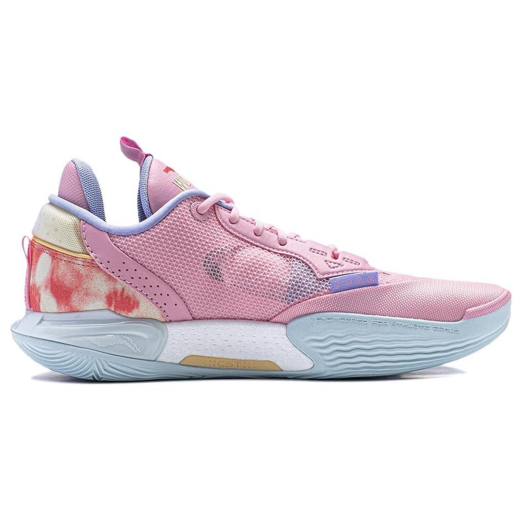 Li Ning All City 12 Slip Resistant, Abrasion Resistant, Support, Lightweight, Rebound Basketball Shoes Men's Pink ABAU015-3
