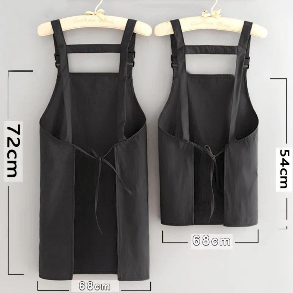 New Waterproof Cartoon Apron Sleeveless Breathable Cooking Aprons Large Pocket Anti-fouling Work Apron Home Kitchen
