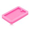Rectangle Tag Keychain Silicone Mold with Hole for DIY Fondant Mold Trinket Gum Luggage Tag Cake Decoration Pendant
