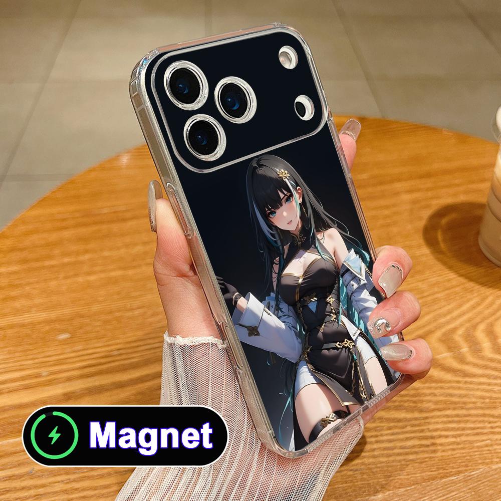 

Wuthering Waves Baizhi Phone Case for iPhone 17 16 15 14 13 12 11 Air Pro Max Plus Mini Soft TPU Clear Magsafe Cover iPhone 11 Pro Max