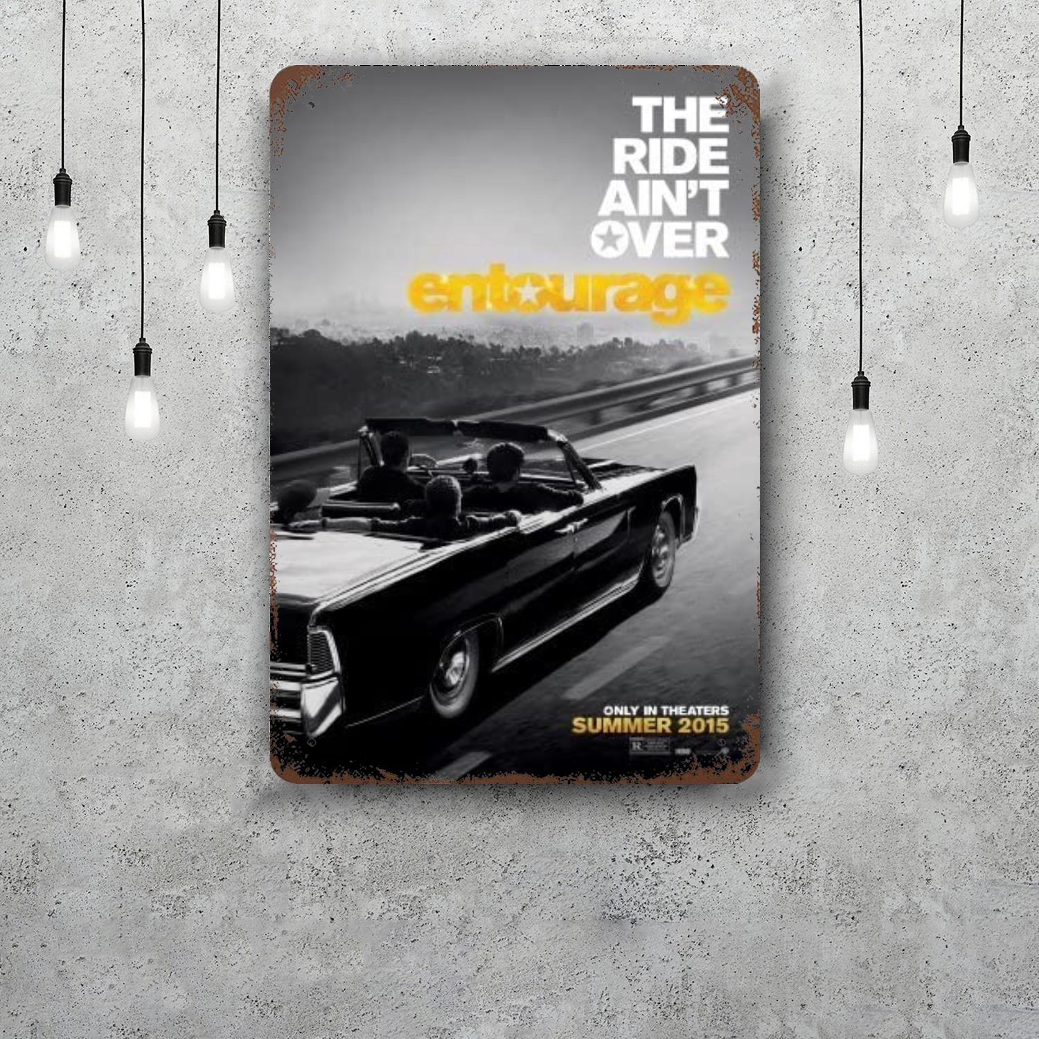

entourage Movie TV show Anime Retro Vintage Tin Sign Poster Decorative Plaque Metal Plate Wall Decor 20x30cm（7.8x11.8inch）