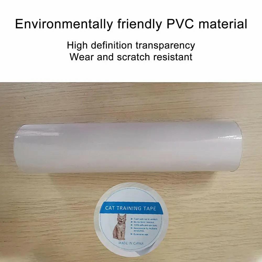 20x500CM Clear PVC Furniture Protector Anti Pet Scratch Sofa Mat Couch Protector
