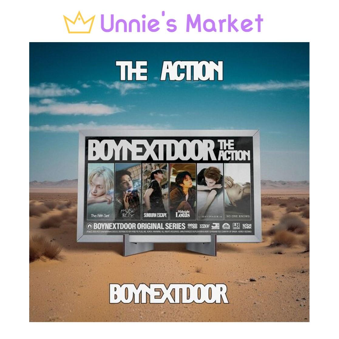 

BOYNEXTDOOR [The Action] Версия с рамкой. 5-й EP Альбом + Бесплатный подарок Random ver. 1EA