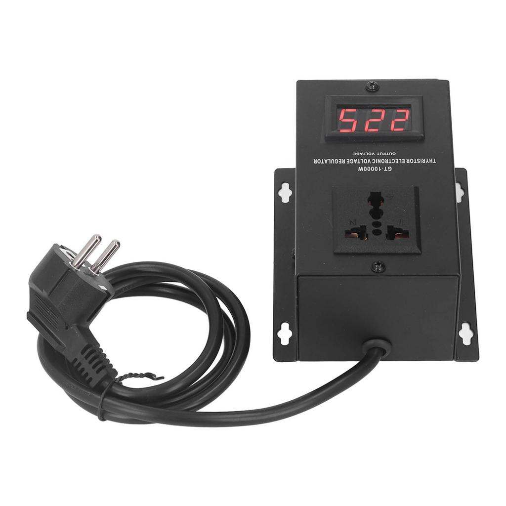 Elektronischer Spannungsregler 10000W Thyristor Aufwärts-Abwärtswandler Transformator EU-Stecker 220V