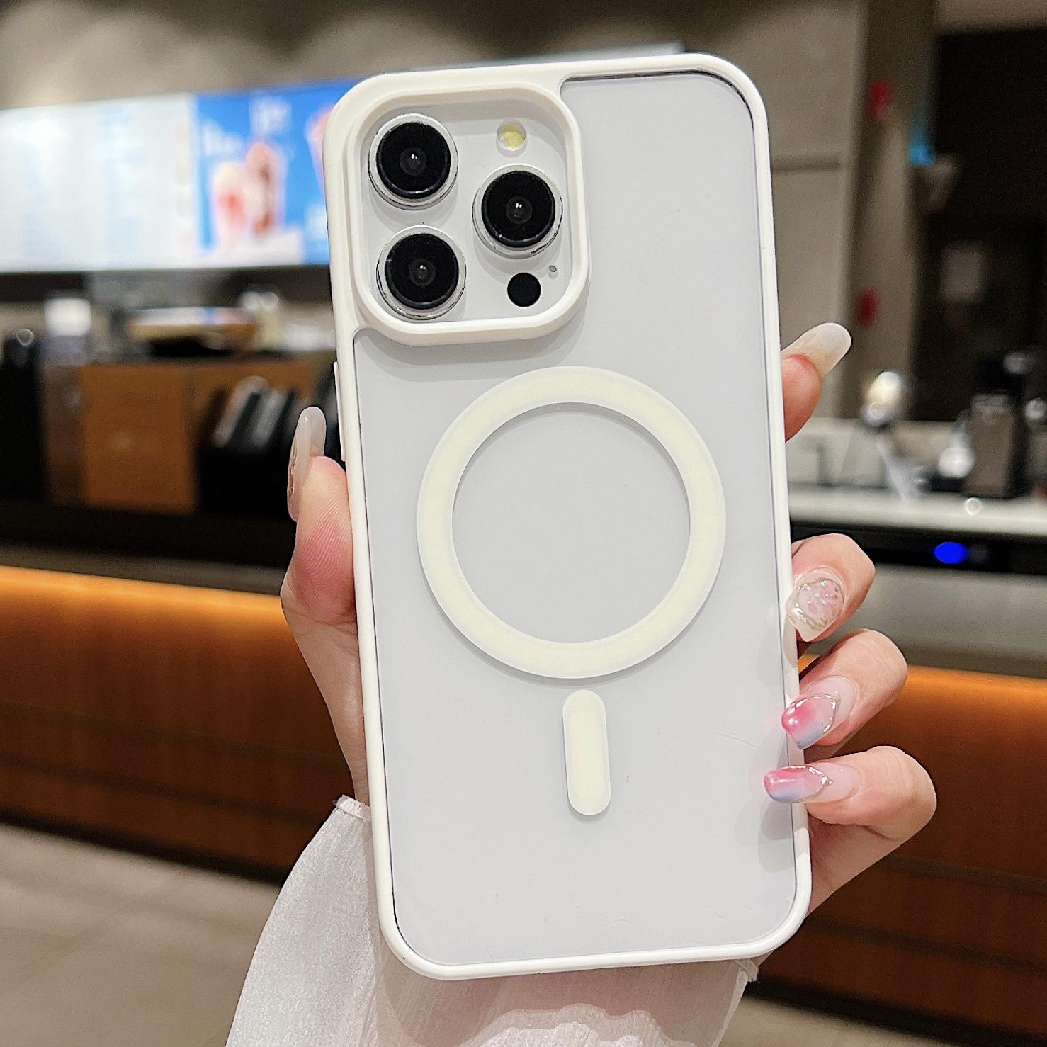 

Fashion Wireless Charging Case For Magsafe For For Iphone 16 15 14 13 11 12 Pro Max 16 Plus Magnetic Bumper Transparent Cases Cover For iPhone 16Pro Max