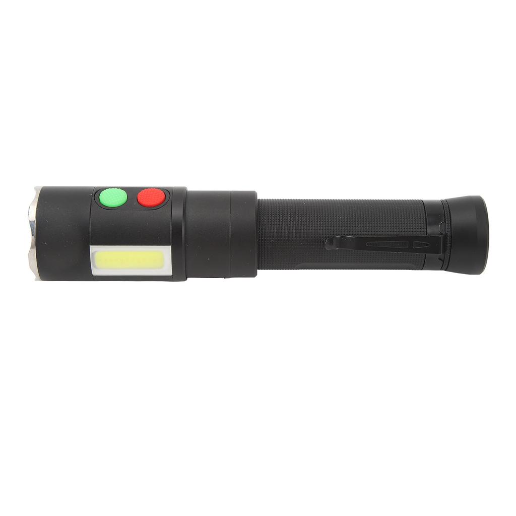 Self Defense Rechargeable Flashlight with 128dB Alarms Aluminum Alloy 2200mAh IPX4 800 Lm Bright Flashlight for