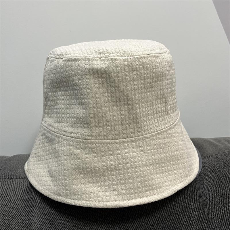 Einfacher Bubble Knautsch Eimerhut Damen Frühling und Herbst einfarbig vielseitiger Fischerhut Kinder Reise Eimerhut