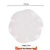Yu Bao Fang White Ceramic Petal Plate - Japanese Style Dinner, Dessert, and Fruit Dish for Home or Hotel Use.