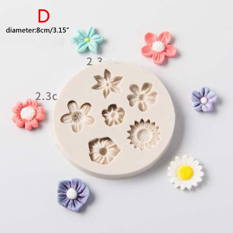 DIY Wax-Melt Moulds Heart Flower Bow-Shape Silicone Molds Chocolate Candy Gummy Molds for Party Cake Decorations Tool