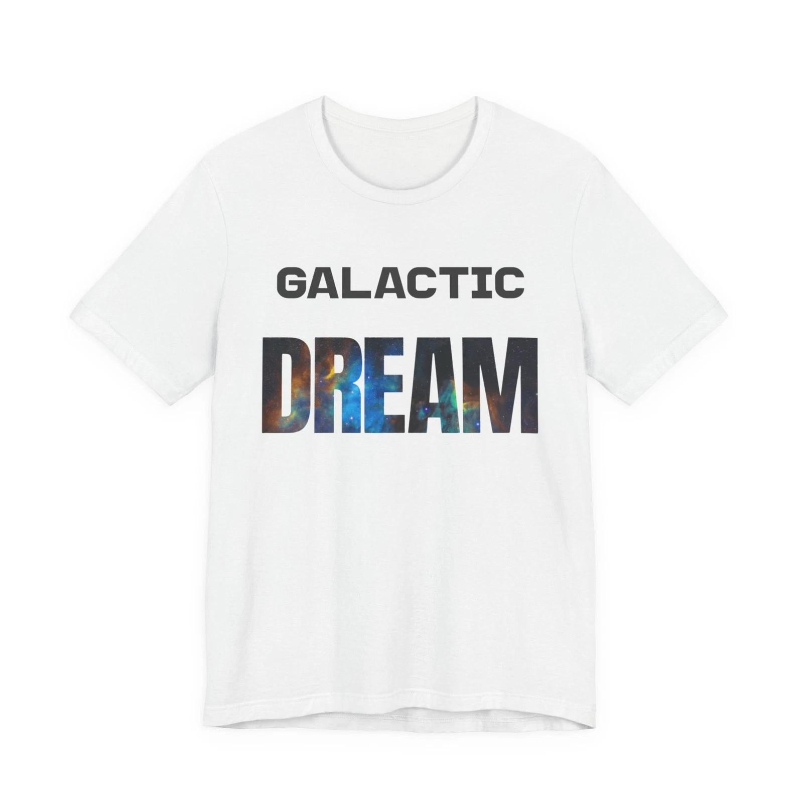 

Galactic Dream Tee | Space Typography Shirt XL