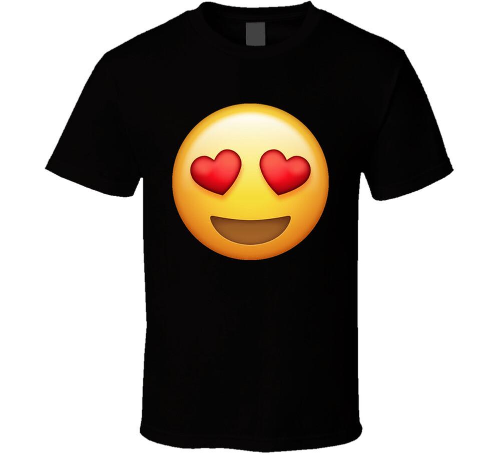 Heart Eyes Emoji Face Group Halloween Costume T Shirt Mens Womens Tees Top 2XL