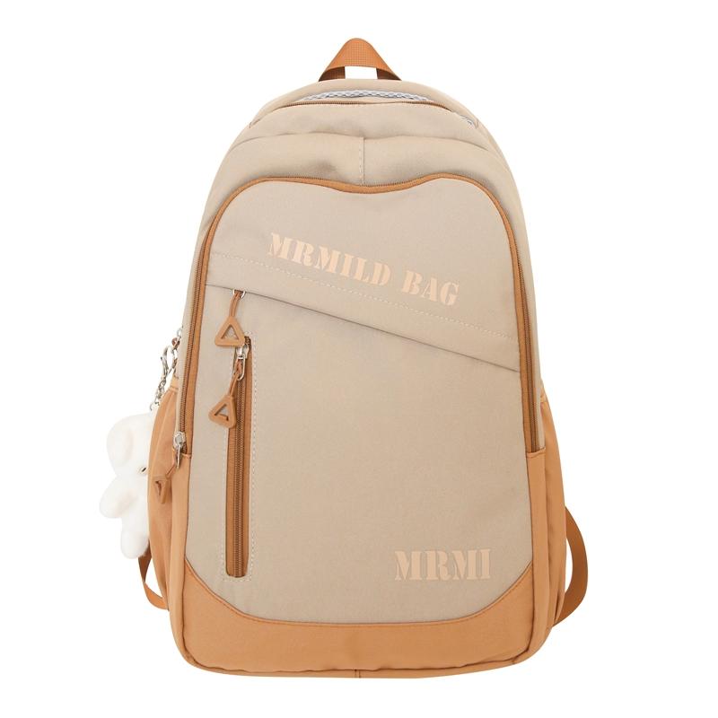 

Жіночий блочний кольоровий рюкзак. Чоловічий рюкзак великої місткості для подорожей на відкритому повітрі. хакі