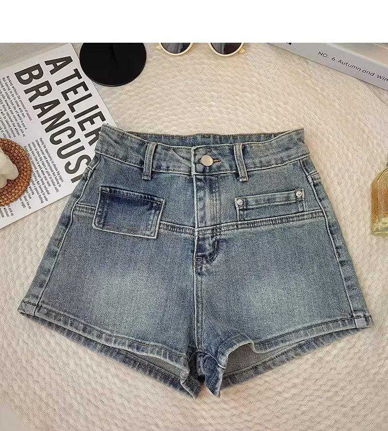 Retro Korean Wide Leg Split Jeans: Summer Slimming Straight-Leg Pants for Women Medium