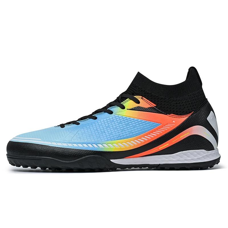 

Футбольные бутсы для молодежи AG High Top Long Nails Broken Nails Mesh Insole Rubber PU Customized US для летних зимних тренировок 44